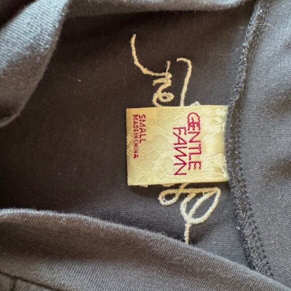 Navy camisole with patterns - Picture 4 of 5